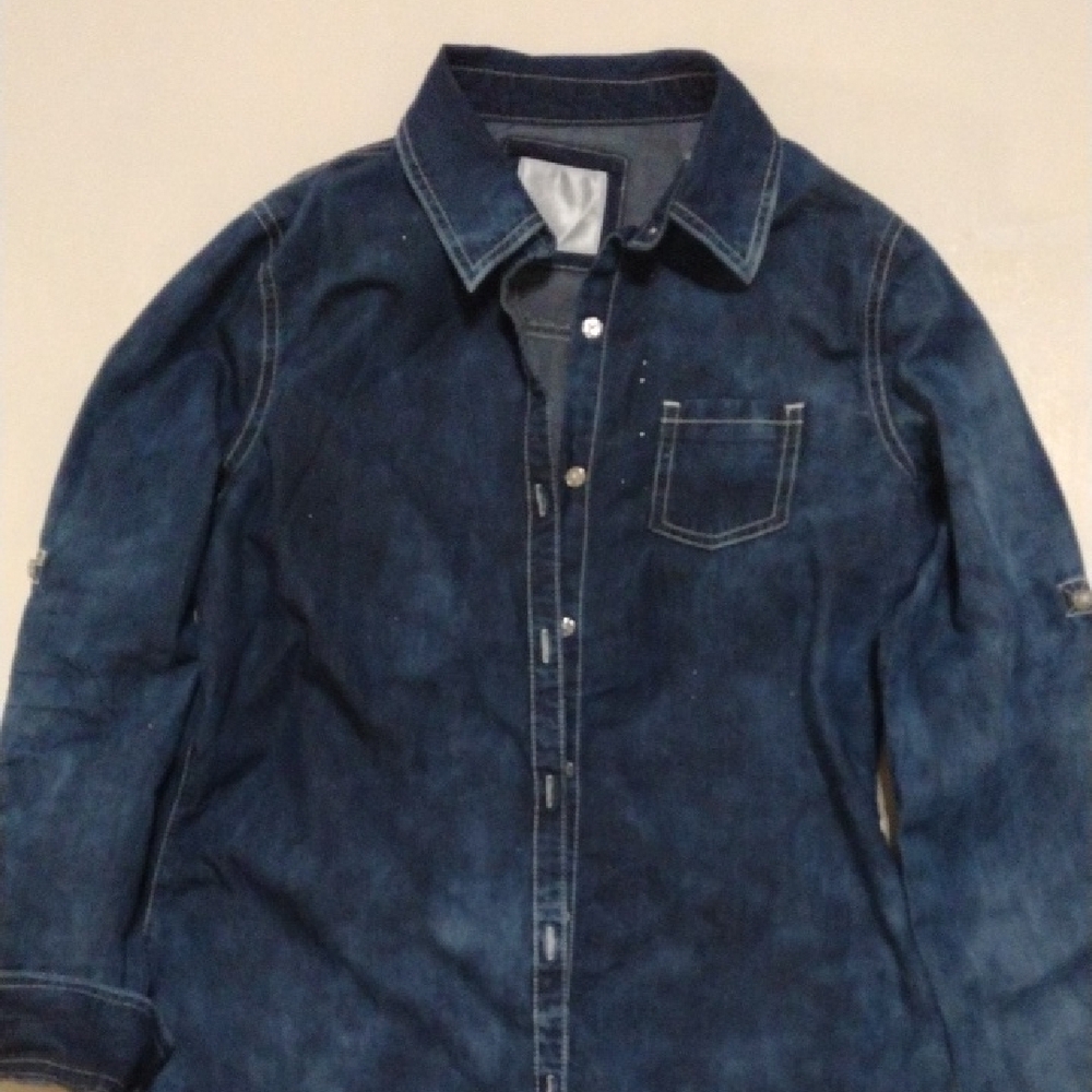 Denim Button-Up Shirt